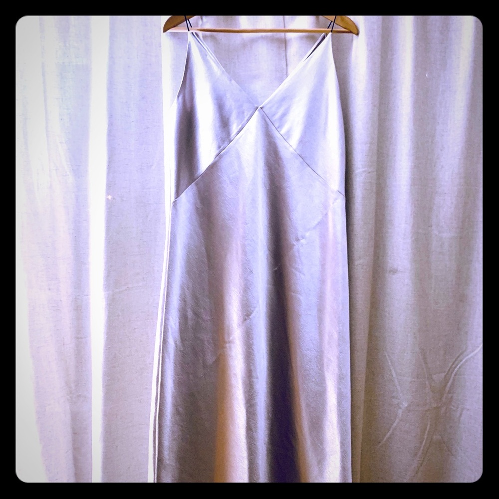 Vince. Silver dress
